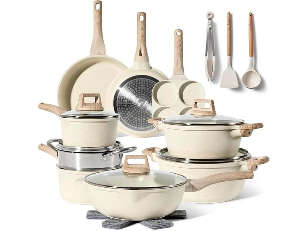 Trem de Cozinha Bege 21 Peças