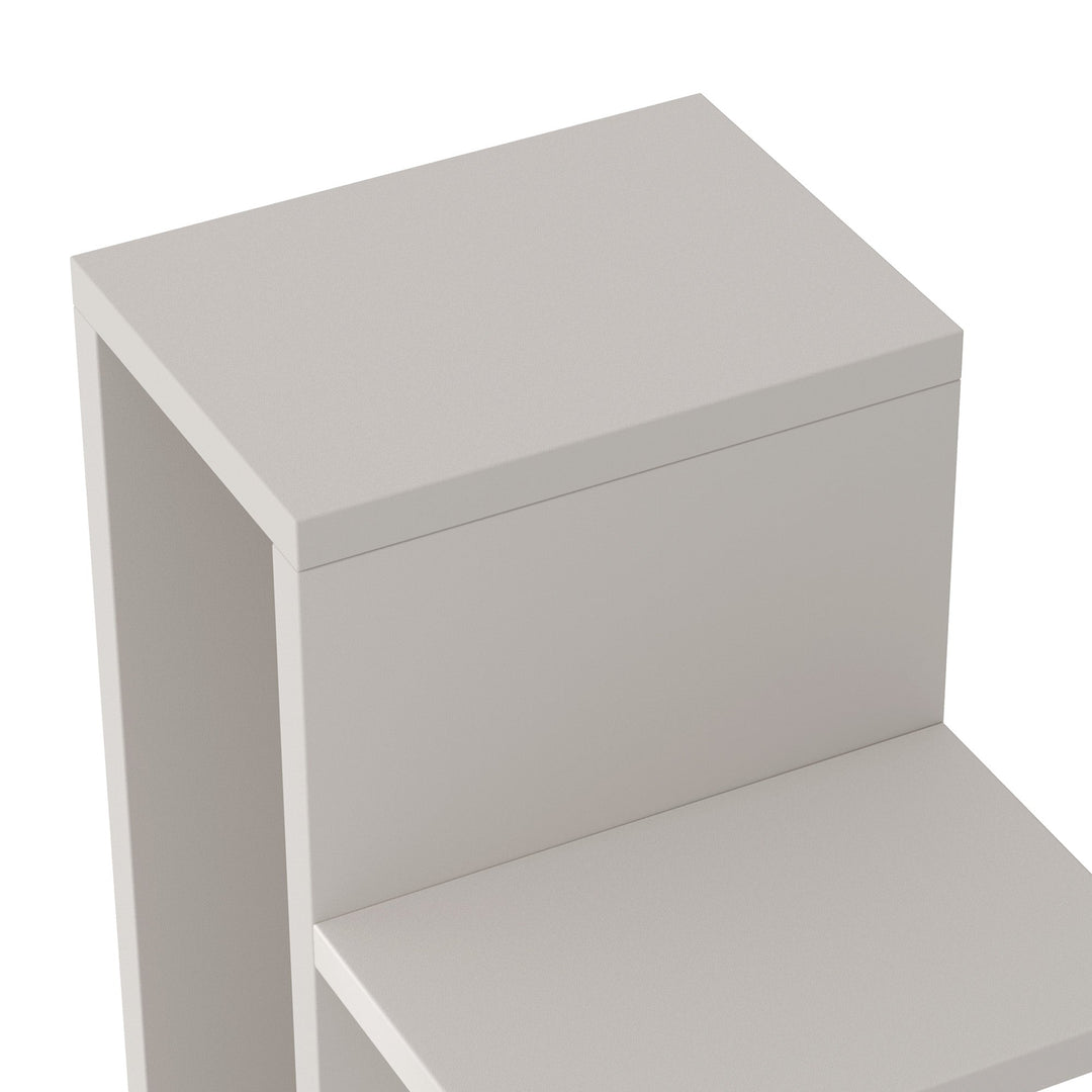 RAZU Série Chiaroscuro Mirage Estante Invisível Vertical em Agglomerado Branco 9 Prateleiras