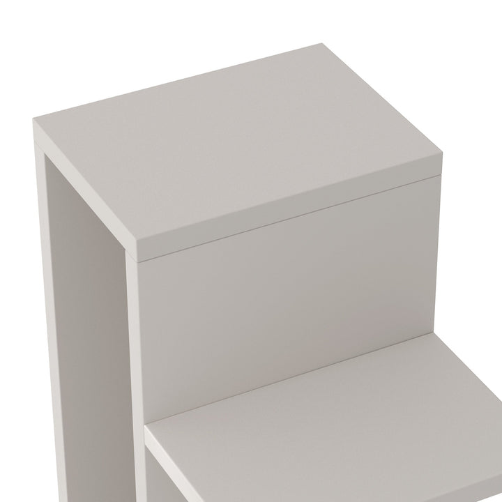 RAZU Série Chiaroscuro Mirage Estante Invisível Vertical em Agglomerado Branco 9 Prateleiras