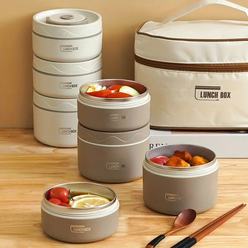 Kit de Potes Térmicos Lunch Box + BRINDES - Tazzi