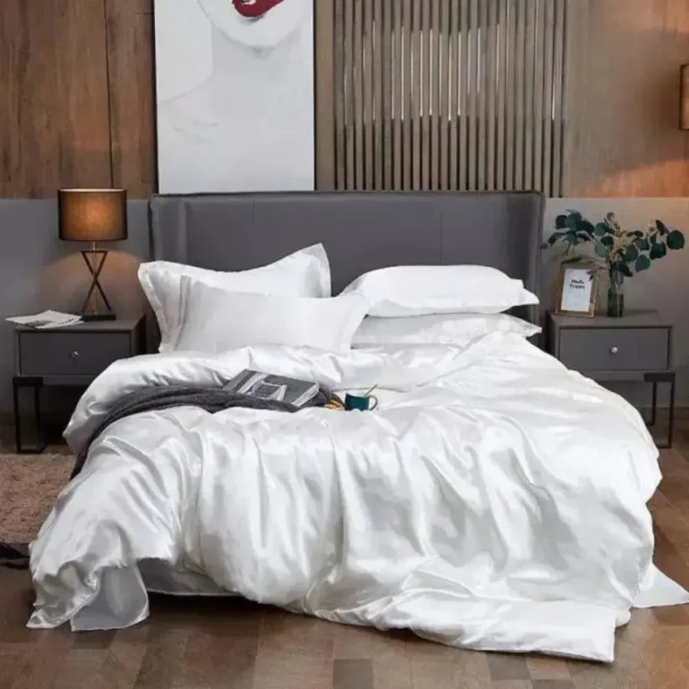 Conjunto de Roupas de Cama de Cetim - Razu
