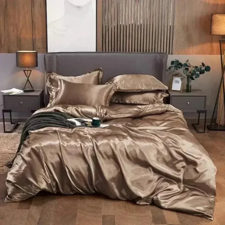 Conjunto de Roupas de Cama de Cetim - Razu
