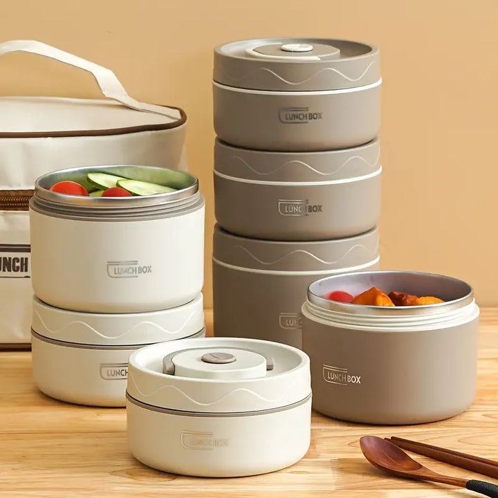 Kit de Potes Térmicos Lunch Box + BRINDES - Tazzi