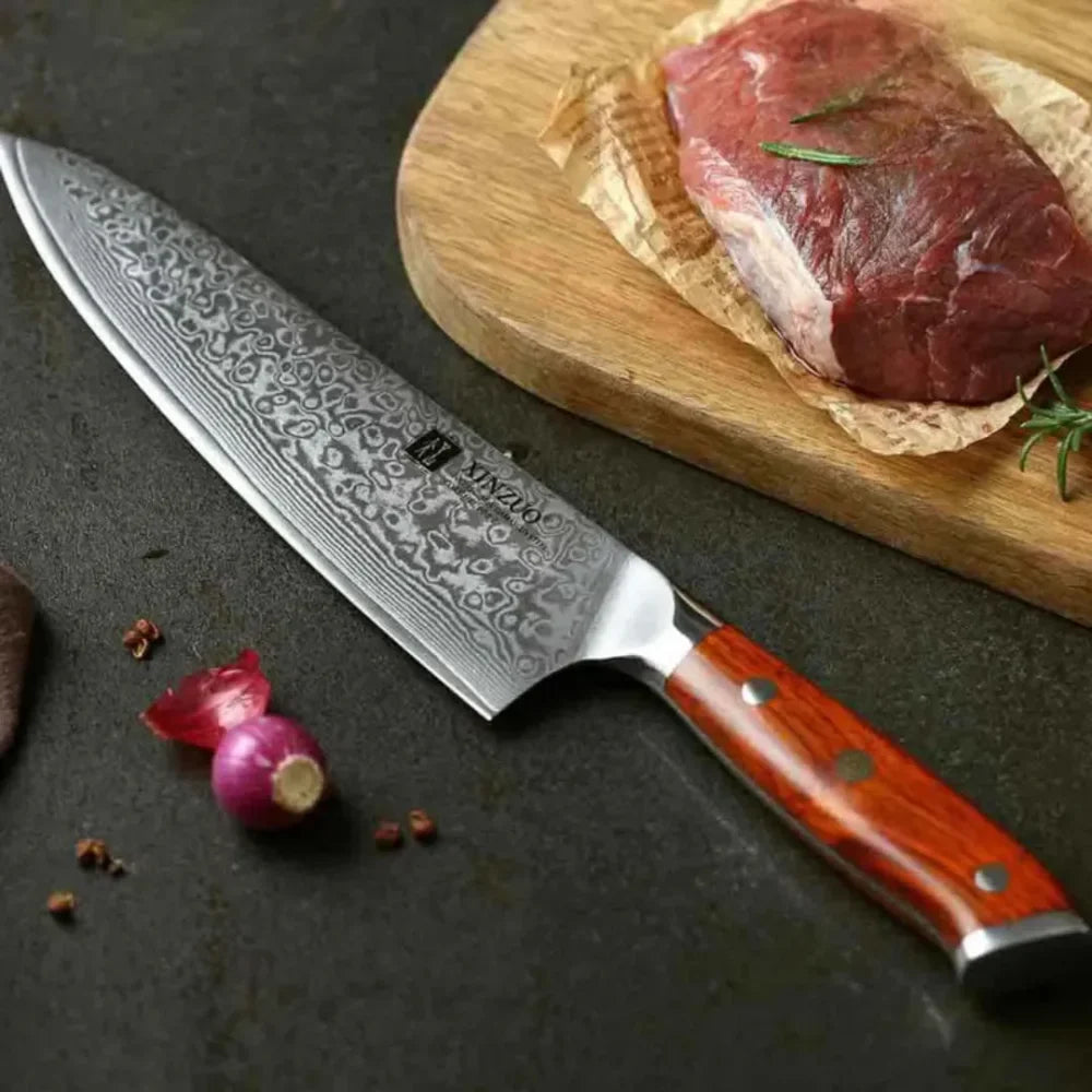 Faca de Churrasco Aço Damasco Razu™