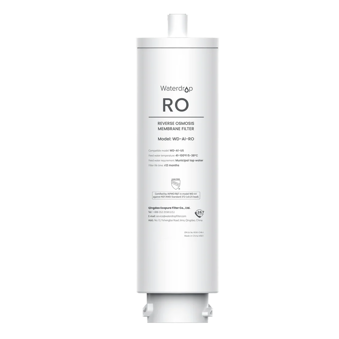 Filtro WD-A1-RO (Substituição 12 meses para dispensador de água RO de bancada)